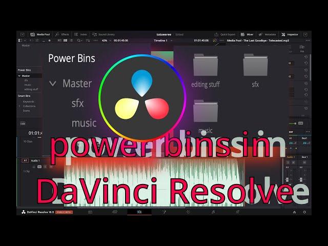 TUTORIAL: how to create power bins in davinci resolve 18.6