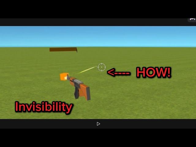 How to turn invisible in simple sandbox 2!