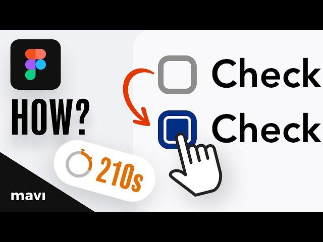 Create an Interactive Checkbox Component in 210 Seconds (Figma Tutorial)