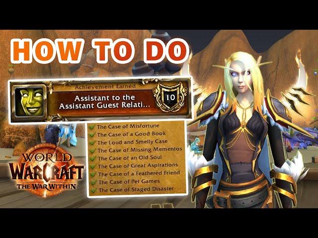 How to do The Case of "Assistant to the Assistant Guest Relations" Achievement ► WOW: The War Within