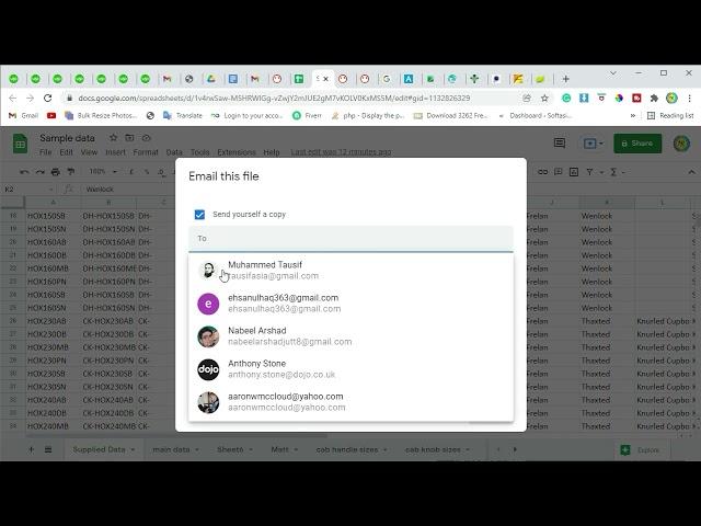 How to Send Google Sheet as Email Attachment | Email Google Sheet As PDF | Email Google Spreadsheet