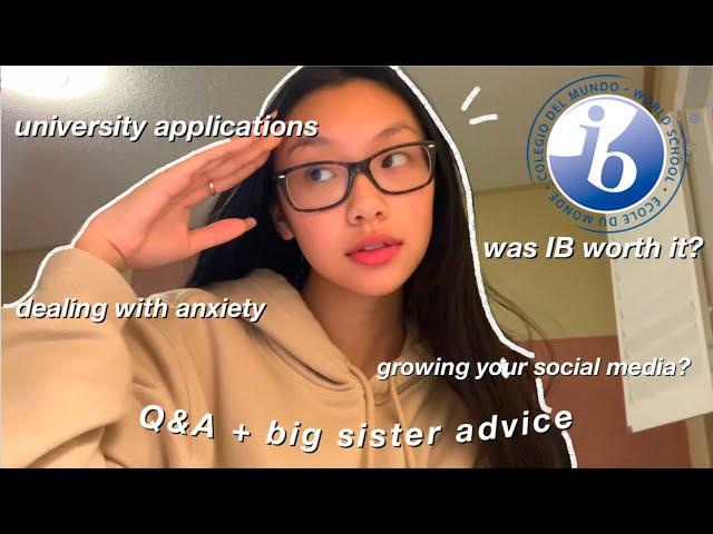 Q&A: university applications, dealing with anxiety, was IB worth it? etc. | VLOGMAS DAY 15