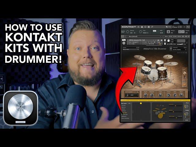 Logic Pro 10.8 // Kontakt Kits with Drummer! (Tips & Tricks Guide)