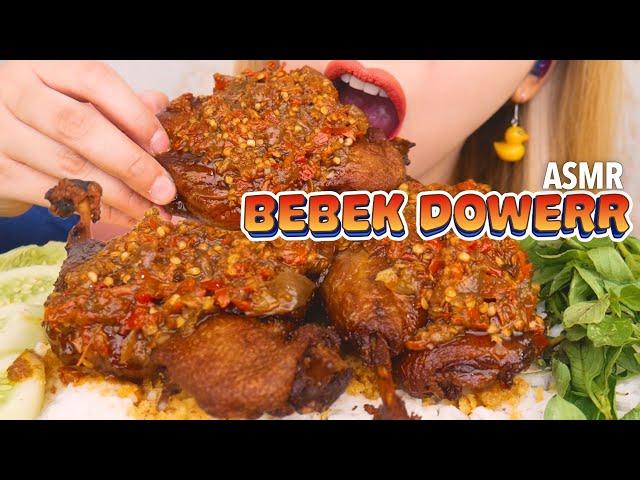 ASMR NASI BEBEK DOW3RR GUYUR SAMBEL KOREK PEDES GA WAJAR!! | ASMR Indonesia