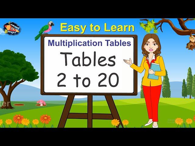 Tables 2 to 20 | Times Tables | Multiplication Tables | Maths Tables