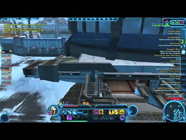 SWTOR jumps and tricks PVP ( Alderaan Warzone) star wars the old republic