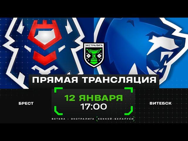 Брест - Витебск | 12.01.2025 | Экстралига | Прямая трансляция