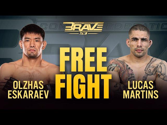 Olzhas Eskaraev vs Lucas Martins | FULL FIGHT | BRAVE CF 53