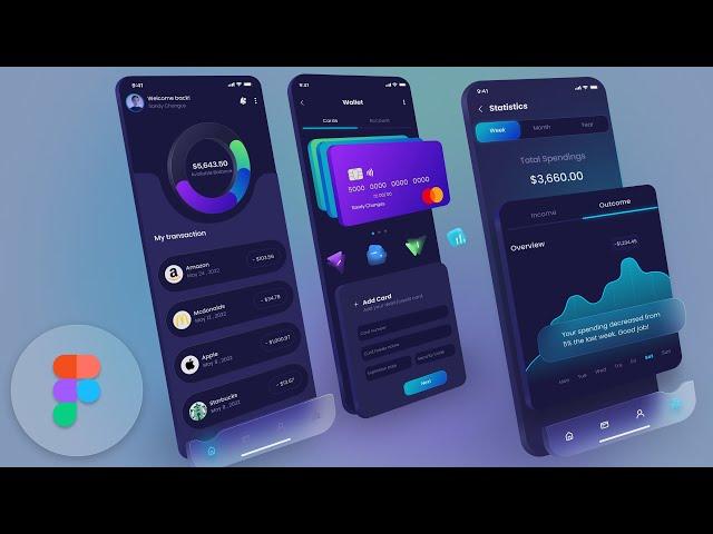 UI Design a Wallet App in Figma - Full course
