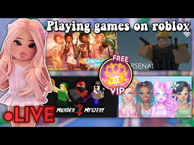 Playing games on Roblox! + GIVING AWAY FREE VIP IN DTI!