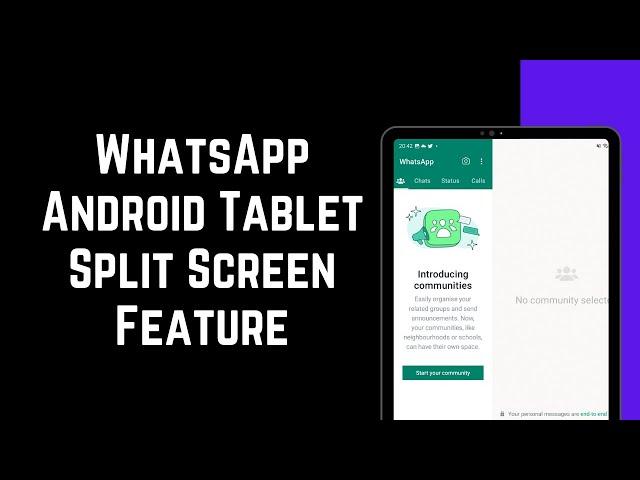 How to Enable or Remove - Disable WhatsApp Android Tablet Split Screen Feature (2023)