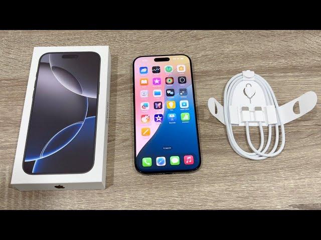 iPhone 16 Pro Max Unboxing: Black Titanium!