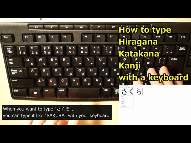 How to type Japanese characters in windows