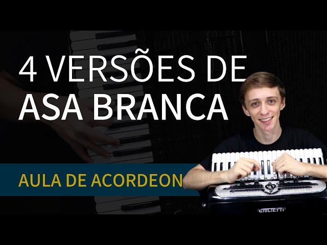 Asa Branca - Luiz Gonzaga | 4 NÍVEIS de dificuldade | Aula de Acordeon