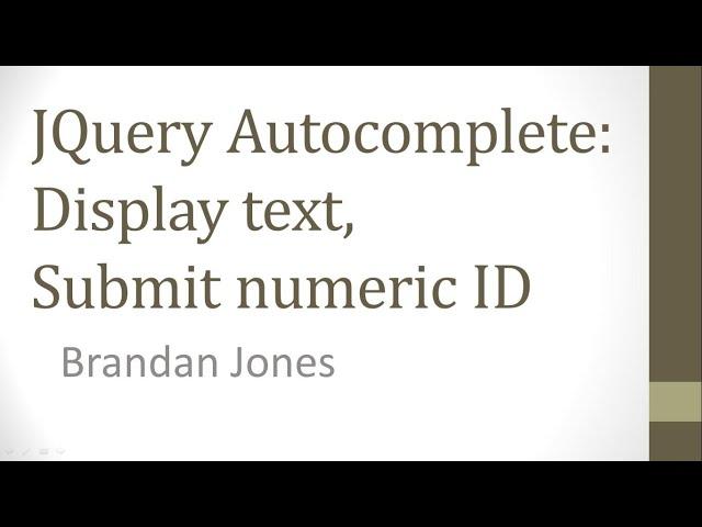 JQuery Autocomplete show label and submit value (ID) in Spring Boot