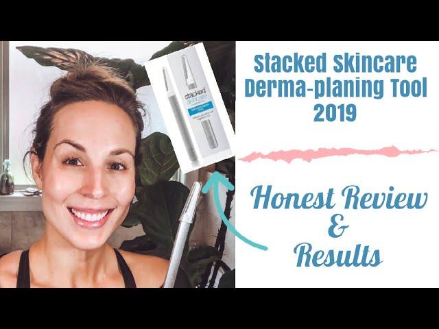 Derma-planing at Home! - Stacked Skincare Review and Demo