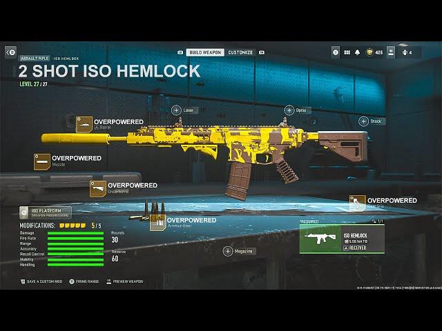 the NEW 2 SHOT ISO HEMLOCK CLASS in SEASON 3 MW2! (Best ISO HEMLOCK Class Setup) - Modern Warfare 2