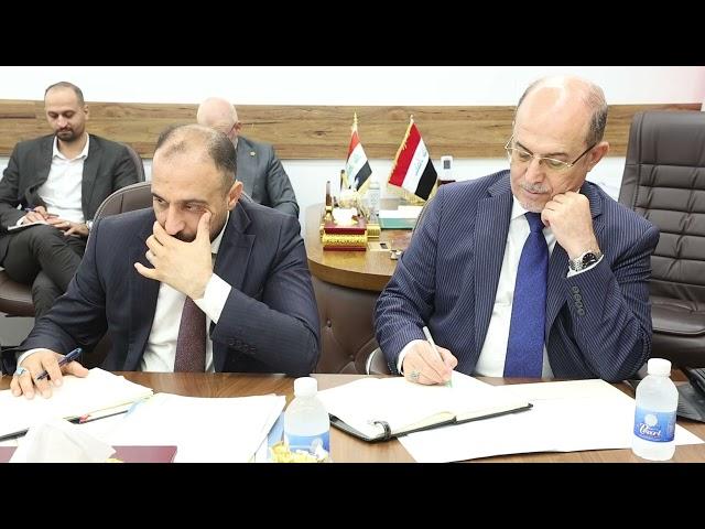 استضافة لجنة النقل في مجلس النواب السيد مدير عام الخطوط الجوية العراقية والسادة المدراء العامون