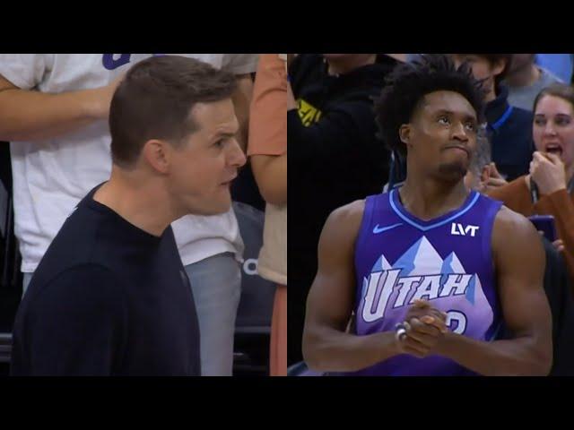 Jazz coach calls timeout as Collin Sexton hits game winner and then lose vs Lakers