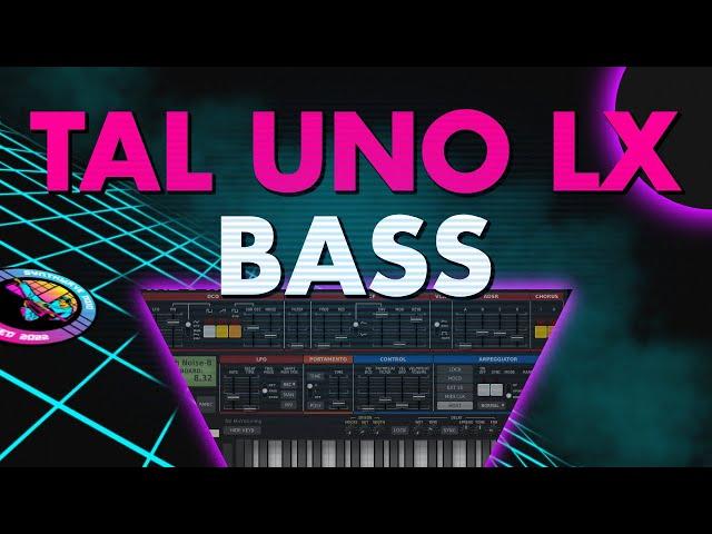 Synthwave bass tutorial - TAL U NO LX (synthwave sound design & synthesis)