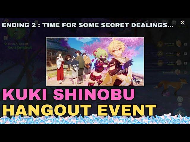 Kuki Shinobu Hangout Event Ending 2 - Time For Some Secret Dealings... | #genshinimpact v2.7