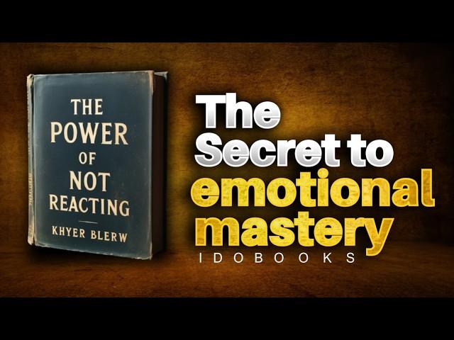 The Power of Not Reacting: Unlocking the Secret to Emotional Mastery (Audiobook)