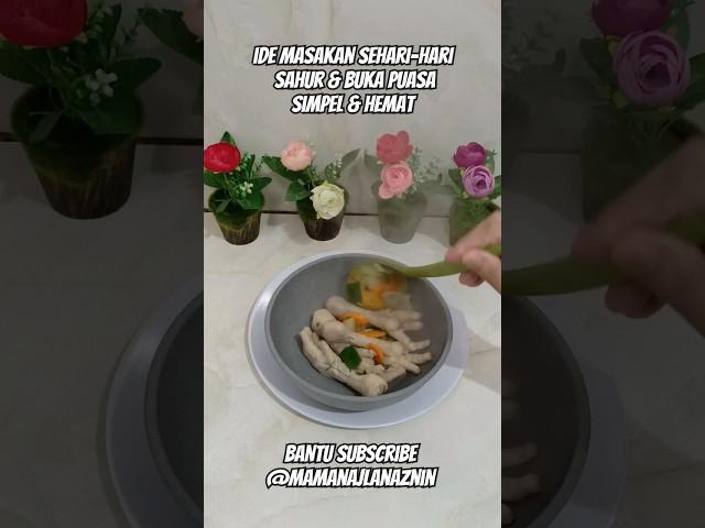 IDE MASAKAN SEHARI HARI SELAMA BULAN PUASA simpel & hemat #shorts #masakanrumahan #puasa