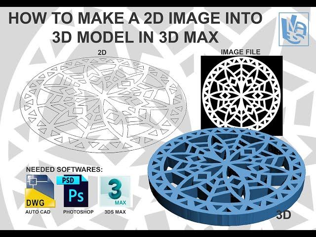 Convert 2d image to 3d model in 3ds max