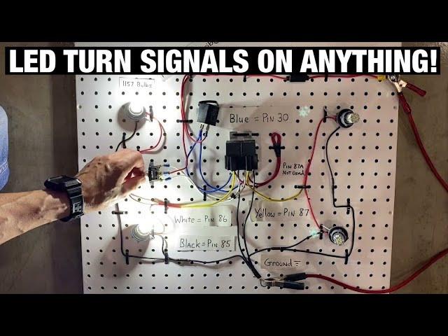 How to Wire LED Turn Signals / Flashers to ANYTHING | Hotrods | Motorcycles | ATVs | Mopeds | Cars