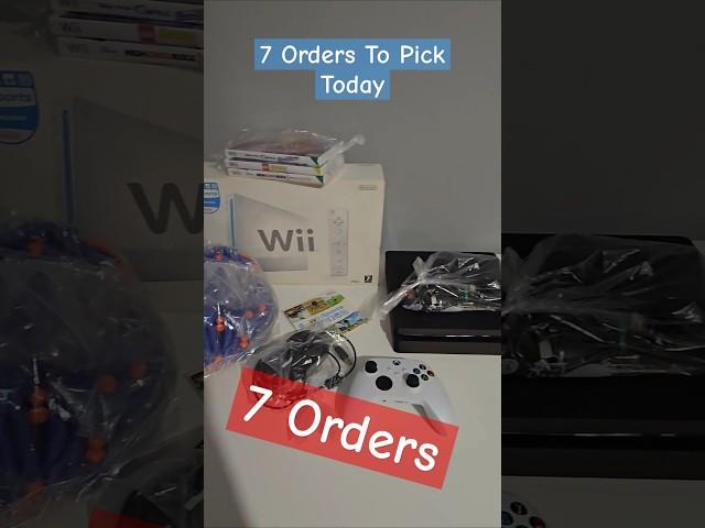 7 Orders to Pick ps4 + wii sold next day #ebay #reseller #passiveincome #retrogaming #playstation