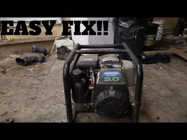 Fixing a Generator That Won't Stay Running