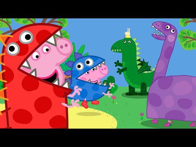 George's Dress Up Dinosaur Party!  | Peppa Pig Official Full Episodes