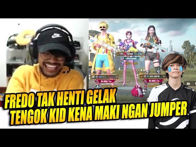 LAWAK BERABIS FREDO TAK HENTI GELAK ! TENGOK KID KENA MAKI NGAN JUMPER