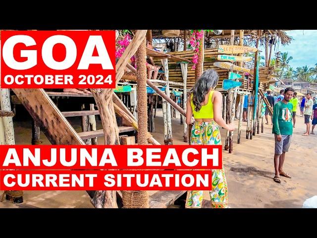 Goa | Anjuna Beach - October 2024 | Situation Update,Anjuna Market,Shopping, Flea Market | Goa Vlog