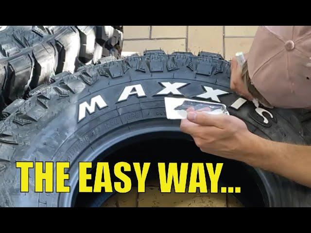 How To Apply Tyre Paint (The Easy Way)