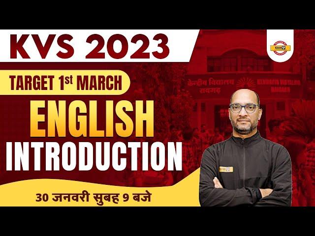 KVS JSA CLASSES 2022 | KVS NON-TEACHING ENGLISH INTRODUCTION CLASS | BY RAM SIR