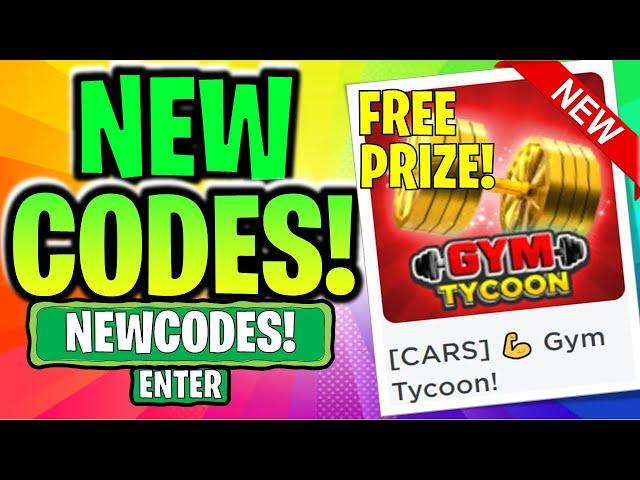 ⭐[CARS UPDATE! FREE PRIZE!] GYM TYCOON CODES⭐