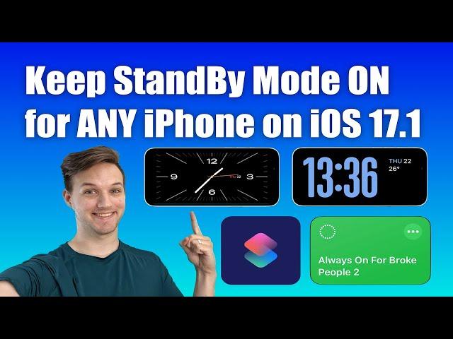 How to Keep StandBy Mode On for Any iPhone iOS 17.1 #standbymode #alwaysOn #ios17