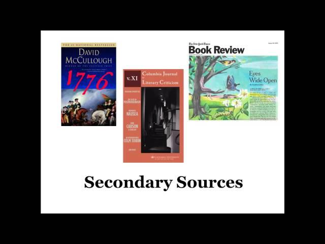 Primary vs Secondary Resources