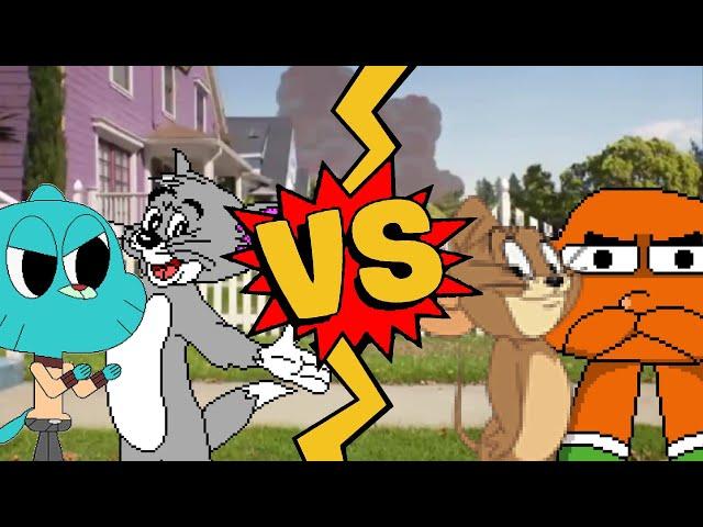 M.U.G.E.N. Battles | Tom/Gumball vs Jerry/Darwin