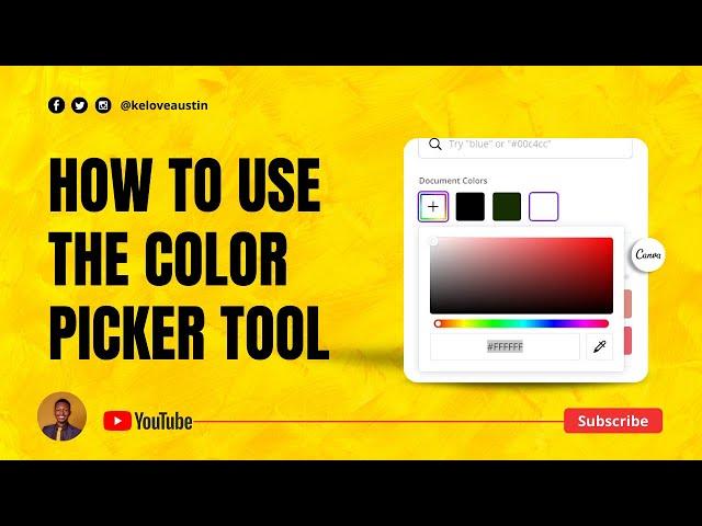 How to use the color picker tool in Canva