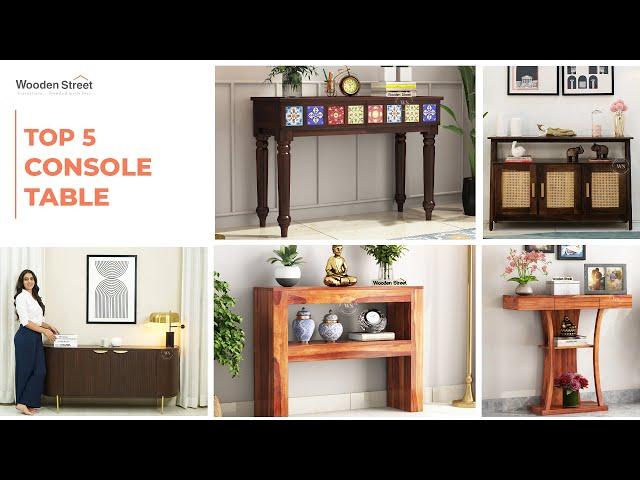 Top 5 Console Table Design | Best Wooden Table for Living Room | Wooden Street