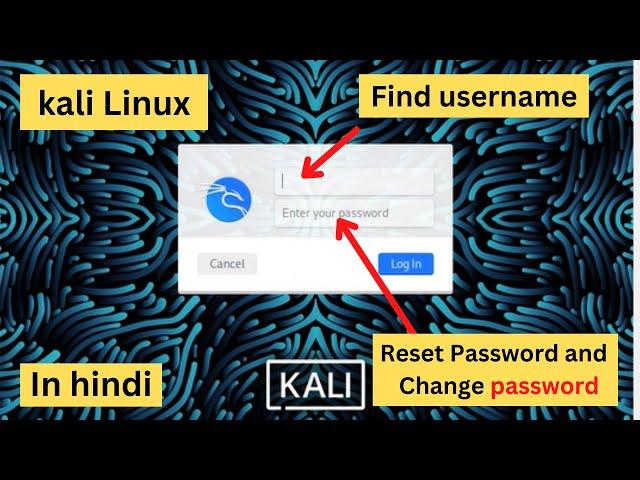 How to Reset Forgotten Password on Kali Linux #kalilinux  #linux