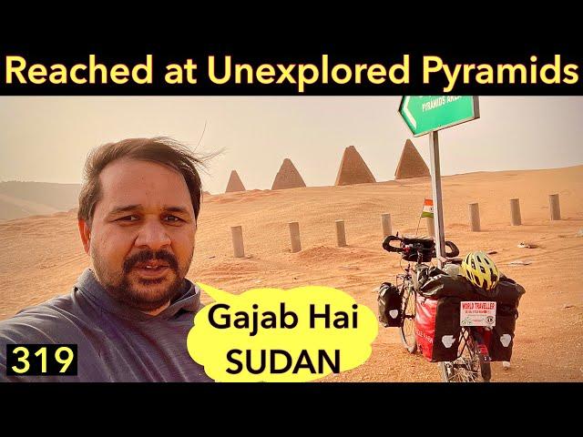 Sudan: Most Number of PYRAMIDS in the WORLD | Cycle Travel Vlog in Sudan | #babainAfrica Ep. 318