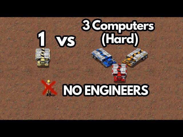 1 Nod vs 3 Hard AI - NO ENGINEERS, no airstrip (Command & Conquer Remastered)