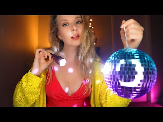 ASMR Shiny experiment Sparkles and tingles  Medical examination  Christmas mood