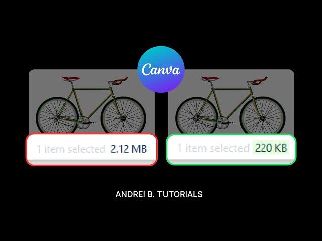 Reduce the File Size of PNG, JPG or PDF files in Canva