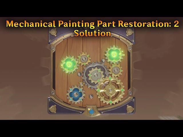 Genshin Impact Mechanical Painting Part Restoration: II Solution (Day 2)