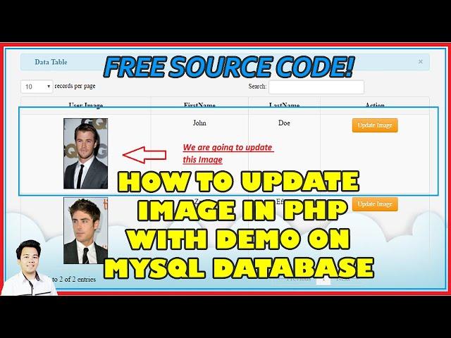 How to Update Image in PHP with Demo with Source Code | Free Source Code Download