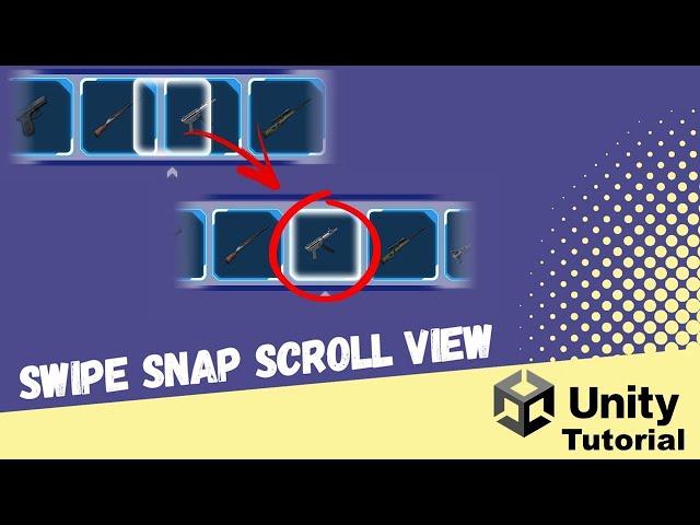 Swipe Snap Scroll View / Scroll Rect (Unity Beginner Tutorial)